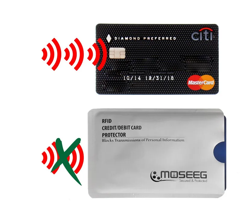 Rfid Security Sleeves 20 Pack RFID Blocking Sleeves - Anti-Theft Card  Protectors For ID & Credit Cards Credit Card Sleeve Clear
