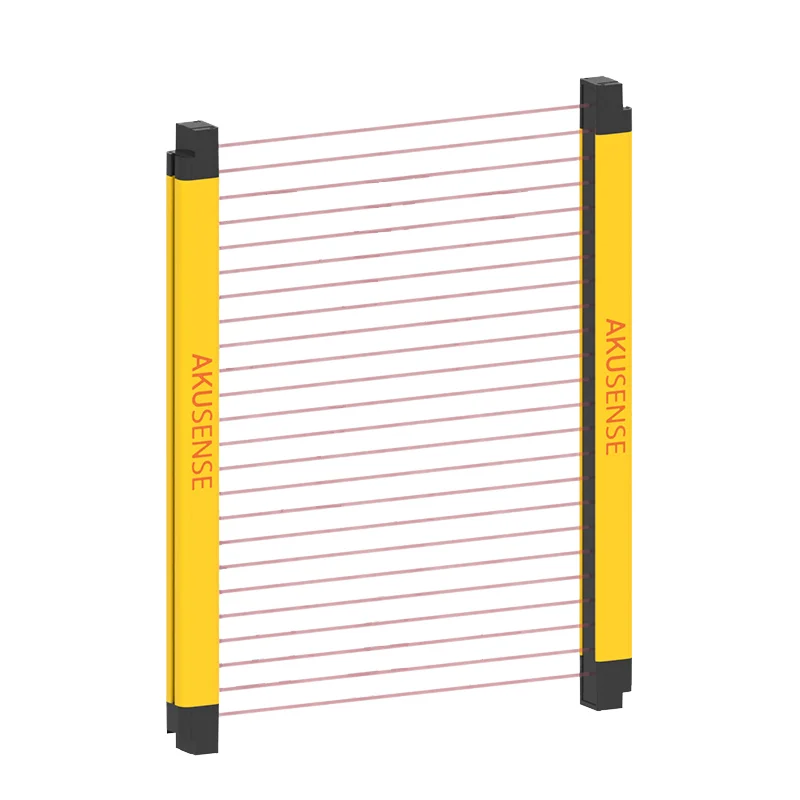 AkuSense Stable Performance Low Cost M12 Cable Outdoor 24V DC Light Sensor Safety Light Curtain Sensor