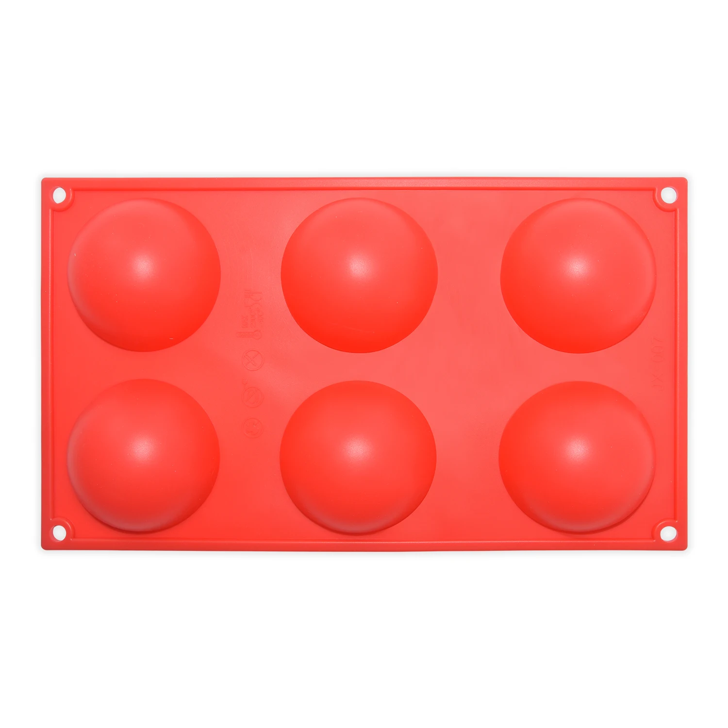 BHD 6 Holes Half Sphere Silicone Baking Molds,Silicone DIY Semi Sphere Silicone Mold,Baking Silicone Cake Mold For Baking