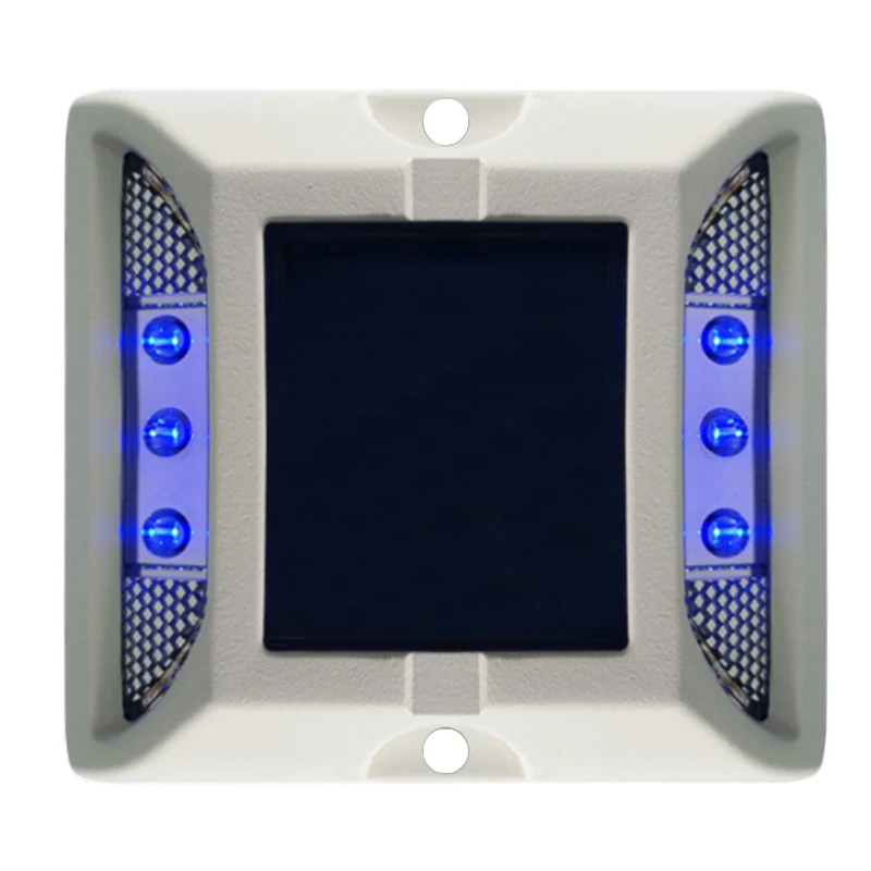 
 Solar Road Stud HOAN Aluminum LED Driveway Underground  Street Garden Traffic Deck  Marker Light Yellow Green Waterproof Red  