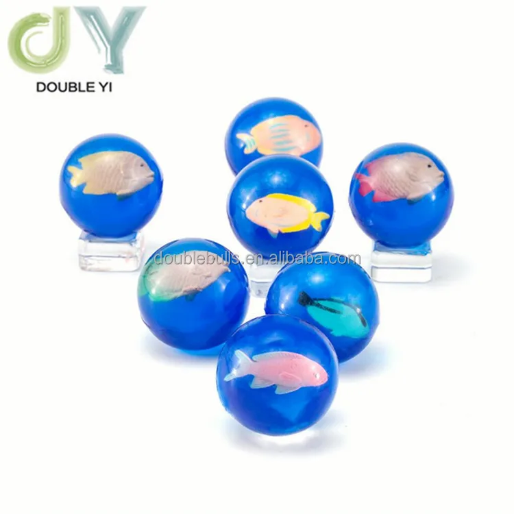 3d Doll Bouncing Ball Clear Rubber Bouncy Ball Toys With Animals Inside