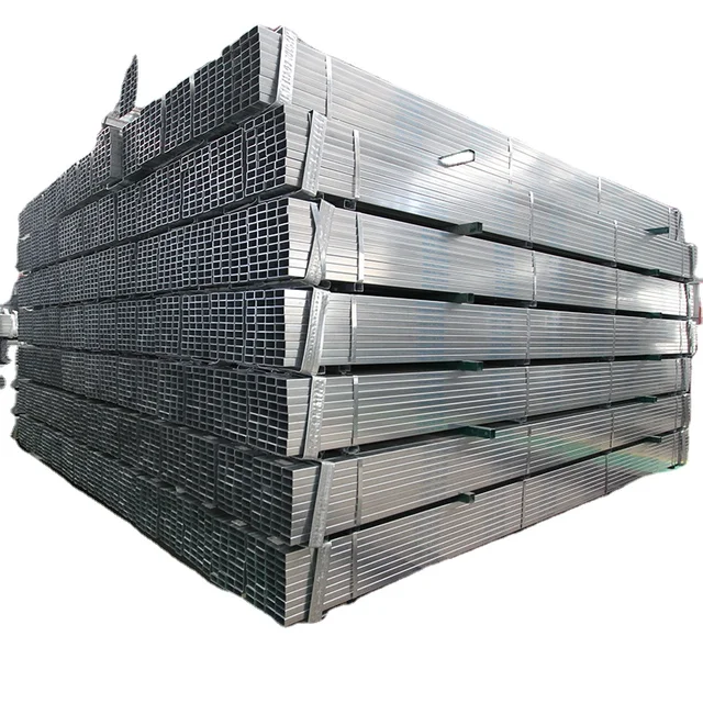 Square Galvanized Erw Rectangular Welded MS Steel Pipe 25*50 Hollow Section Iron Rectangle Steel Tube Structural