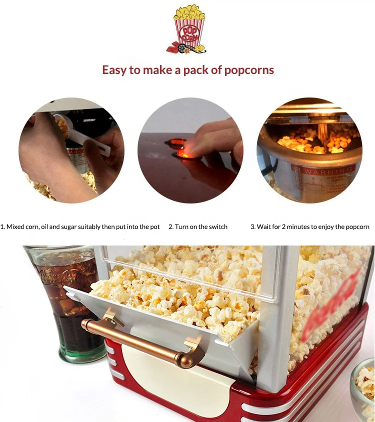 Small Scale Popcorn Machine Parts with High Quality