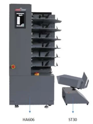 Automatic Paper Collator  HA610 10 Bins Paper  Digital Book Sheet Collating Machine Collator and Folding Machine