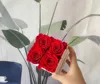 Rosso 4 fiori (quadrato)