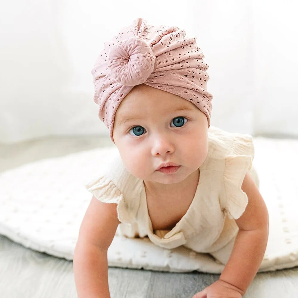 Turban Cap Cute Baby Girl Hats And Headbands WD-A466 Soft Cute