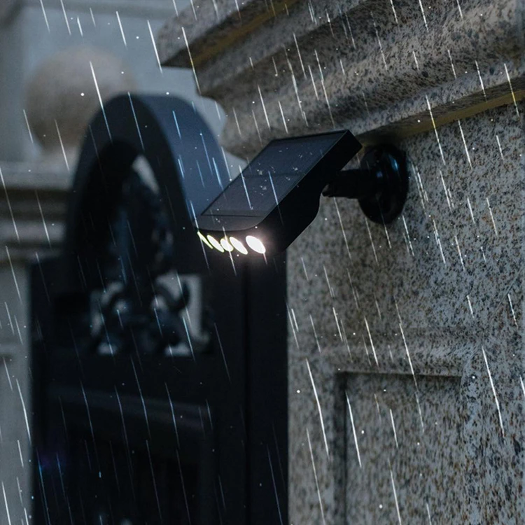 Новинка 2021 года, водонепроницаемый садовый светильник с пассивным ИК датчиком движения, настенный уличный солнечный светильник