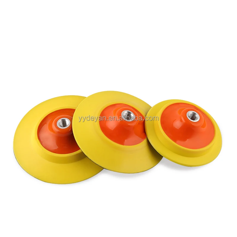 M14 Thread Soft Side PU Foam Adhesive Polishing Sanding Pad factory