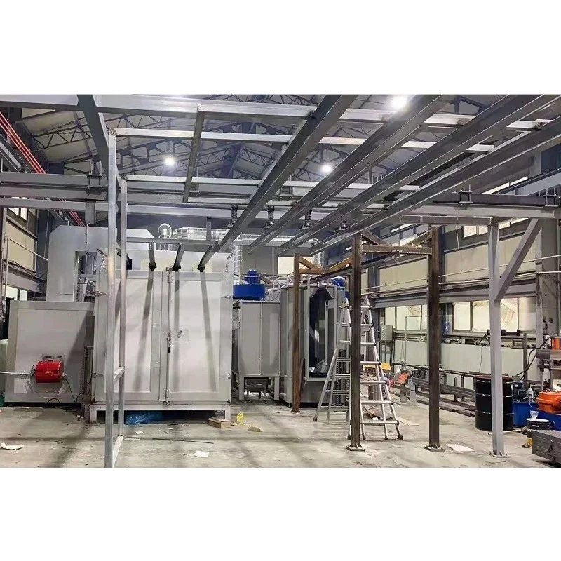 Manual Electrostatic Powder Coating Painting Line for Heavy Parts