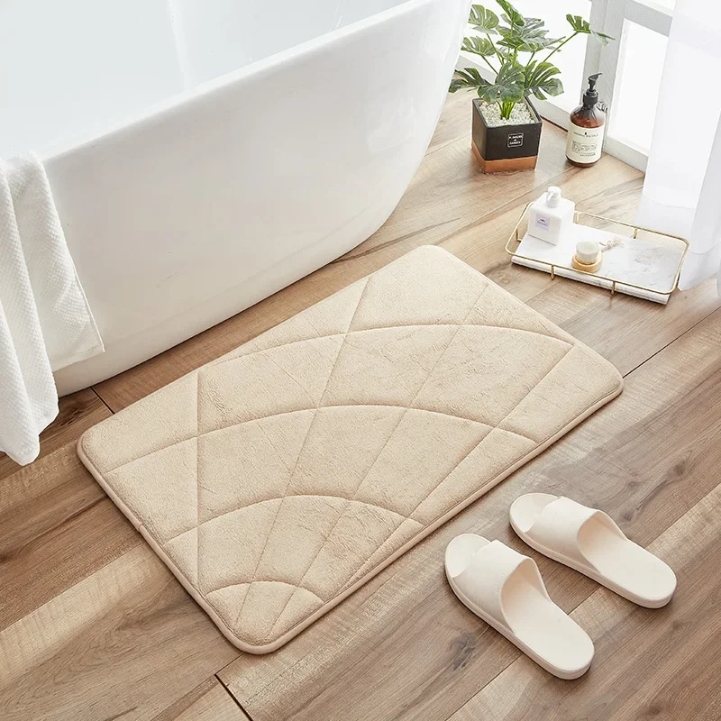 Soft and Absorbent Memory Foam Bath Mat - Plush Bathroom Rugs and Mats, Non-Slip Bathroom Floor Mats, Ideal for Bath and Floor Use