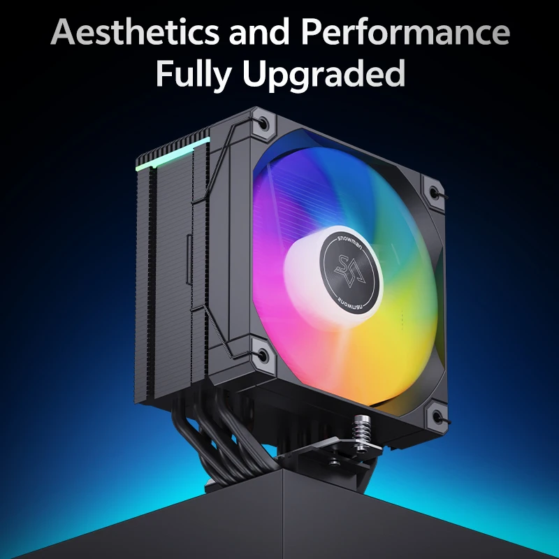 SNOWMAN MT6-V4D-ARGB-WH Cooling Fan - High-Performance CPU Cooler