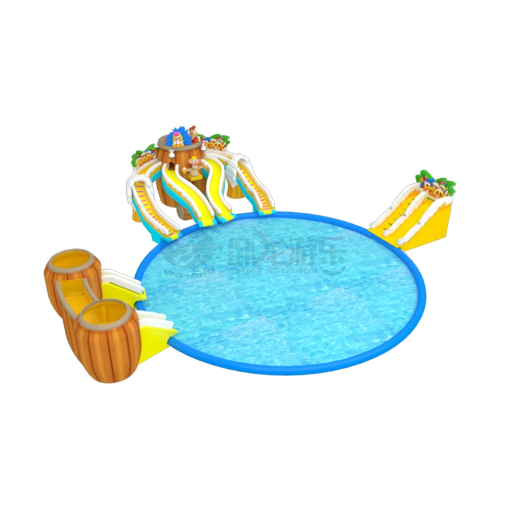 11.5x10x6m Submarine Use Together with Two Inflatable Pool Inflatable Water Slide Match with Inflatable Floating Toys