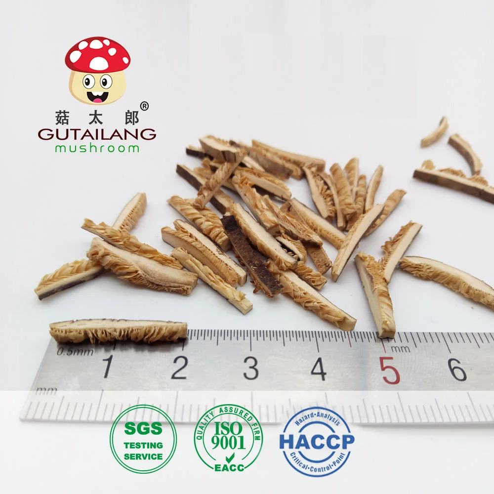 Измельченные сушеные кусочки грибов шиитаке, нарезанные грибы шиитаке, нарезанные полоски, нарезанные ломтики Грибов, ломтики ниток
