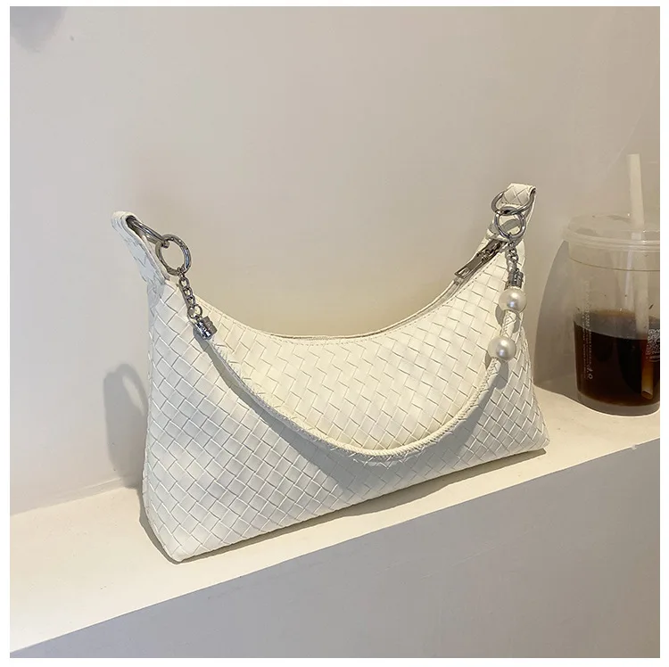 Spring New Woven Fabric Large Capacity Tote Messenger Purse Trendy Korean Bags Women Handbags