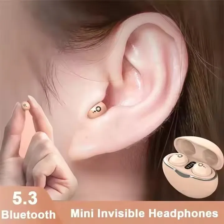 INVISIBLE SLEEP WIRELESS Earbuds Bluetooth 5.3 Headset TWS Waterproof