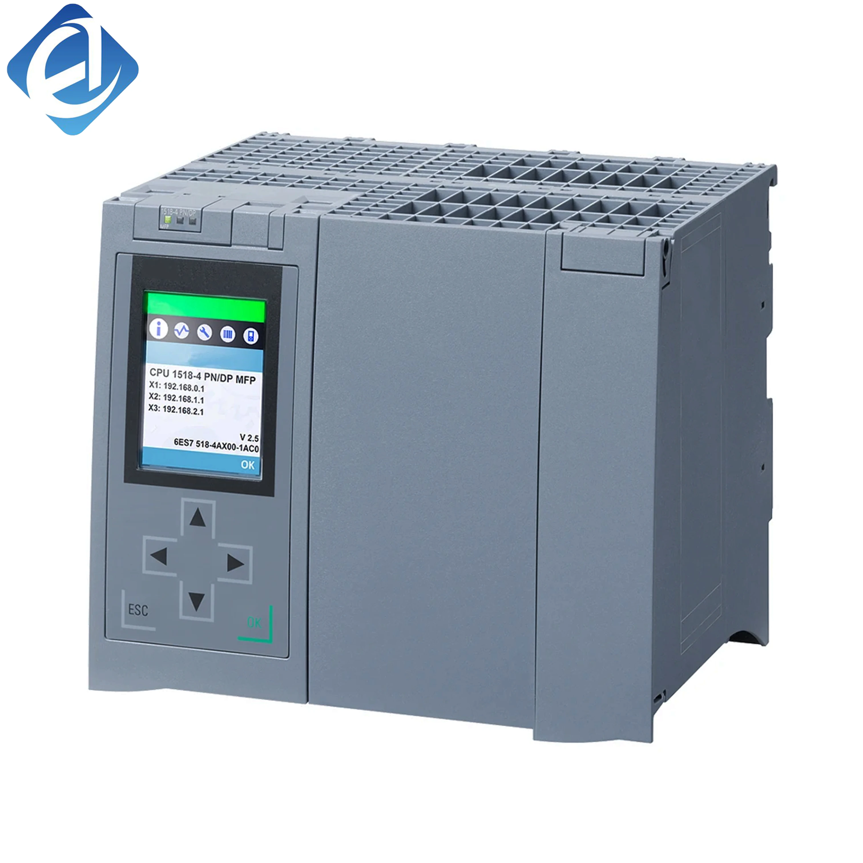 New Original 6ES7 517-3AP00-0AB0 6ES7517-3AP00-0AB0 S7-1500 high-performance CPU module. Fast logic operation, powerful PROFINET communication, multi-task control and stable operation, suitable for large complex production lines