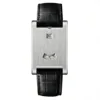 Silver-black leather