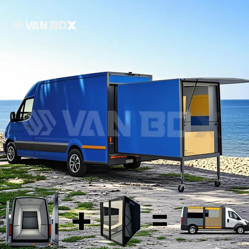 New Factory Custom Box Van Camper Mini  Offroad  Campervan Conversion Travel Wohnmobil Vanbox Modular Conversion Kit for Sale