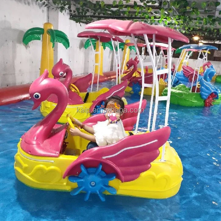New Style Water Outdoor Activities Electric Swan Mini Bumper Water Paddle Boat Hand Rowing clear Kayak Jet Ski Anti-skid Board