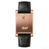 Rosegold-black leather