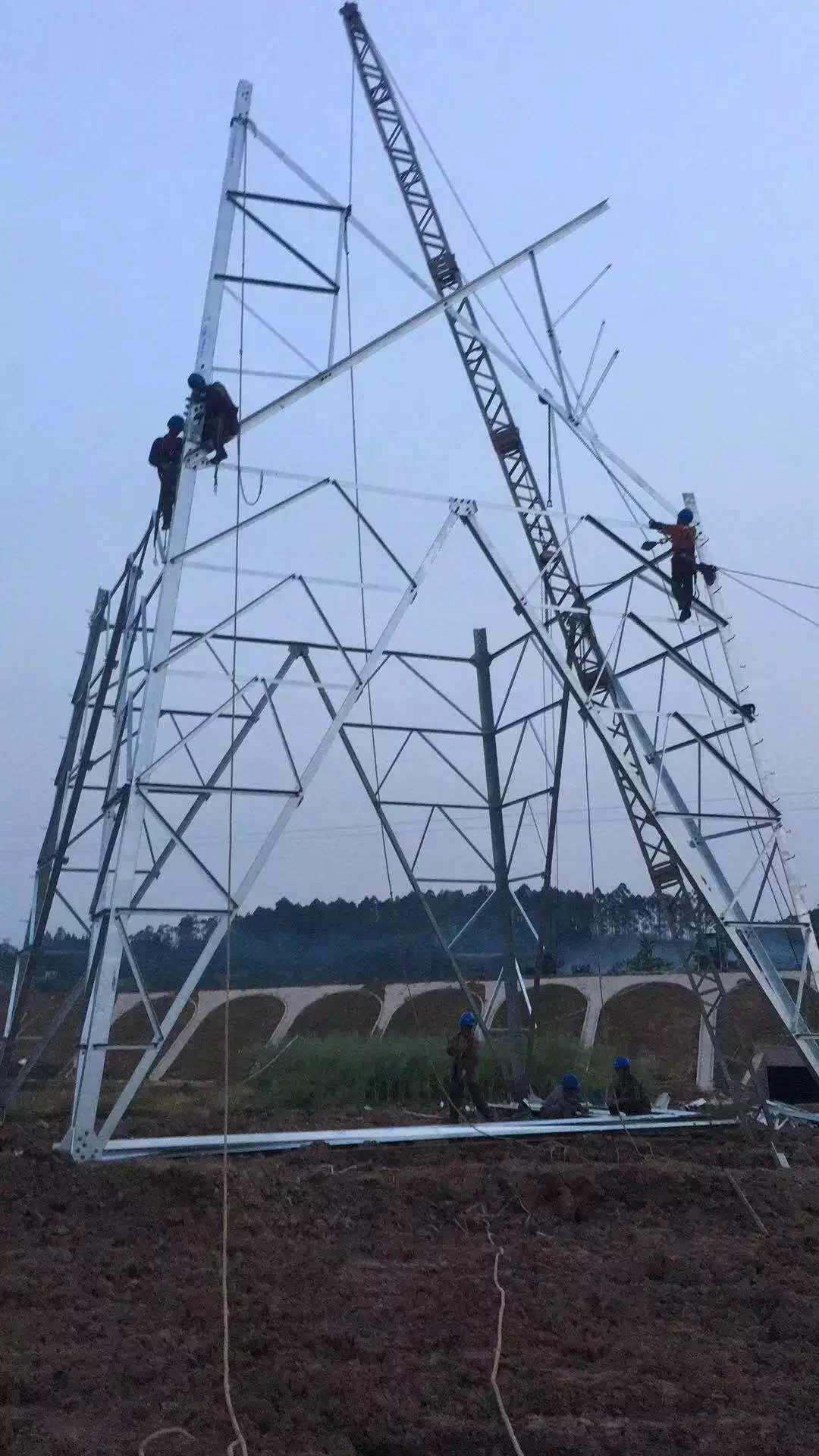 400kva power transmission line angular tower