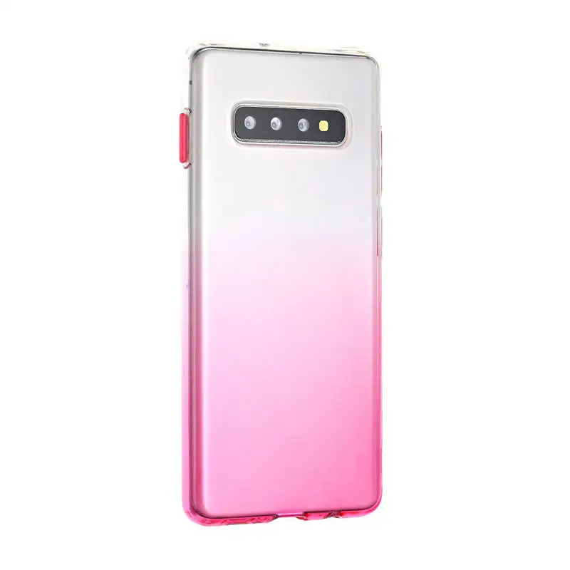 Gradiente De Cor Anti-queda Anti-scratch Tpu Macio Com Botões Independentes  De Volta Caso Capa Protetora Para Samsung Galaxy S10 + / S10 - Buy De Volta  Caso Capa Para O Samsung Galaxy