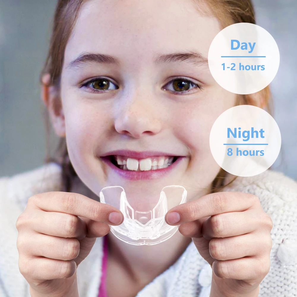 3 Stages Braces for Teeth Straightener Invisible Dental Orthodontic Brackets Dentistry Mouth Tray Alignment Caps Aligner