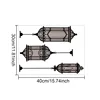 Black lantern wall sticker