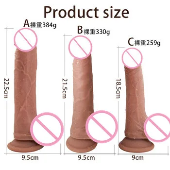 Meistverkaufter Ultra-Realistischer Ultra-Weicher Erwachsenen-Sex-Vibrator  Großer Männlicher Dildo für Frauen