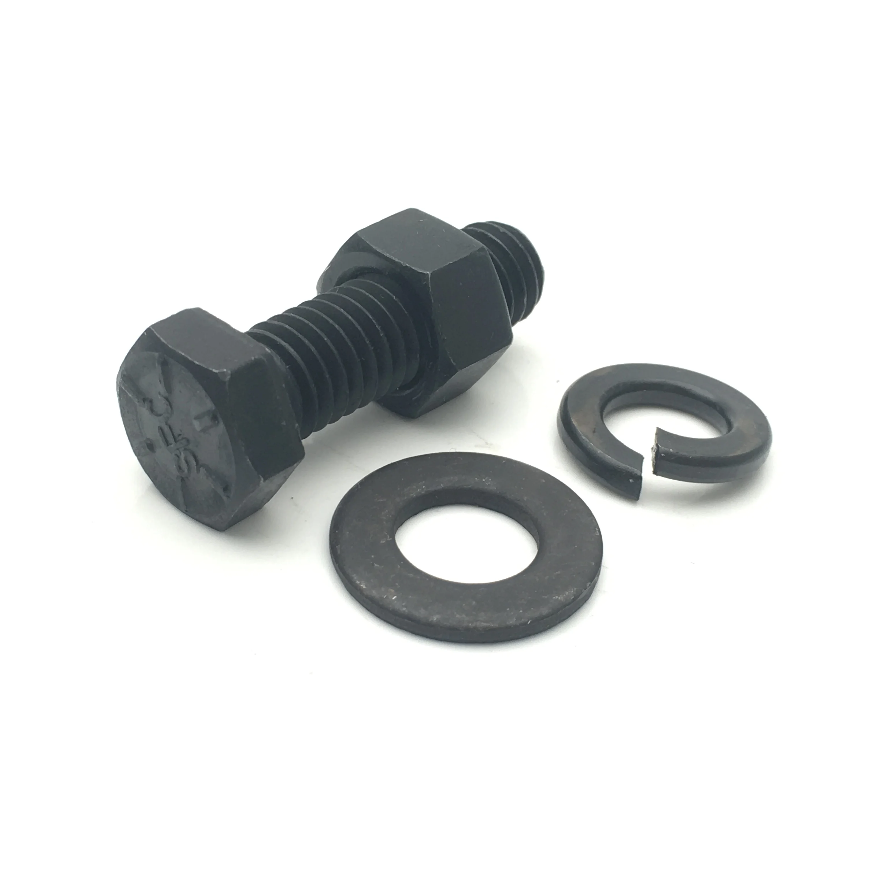 Dadi Esagonali 3/8-16 Grado 8.8 - 10 Pezzi Acciaio Carbonio Ossido Nero - Per Bulloneria - Foto 4