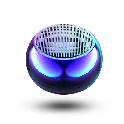 M3 Colorful Wireless Speakers 3d Mini Electroplating Round Steel Cannon Blue Tooth Cup Hi Fi Speaker