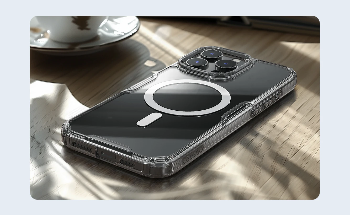 Nillkin Nature TPU Pro Magnetic Case for iPhone 15 Pro Max | Nillkin Case for Iphones 16 - 16 Pro Max | Nillkin Nature TPU Pro Magnetic Case for iPhone 15 Pro Max | Nillkin