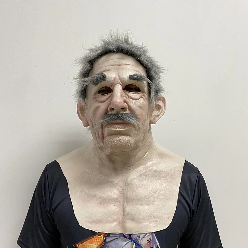 Masquerade Party Ultrarealistic Full Face Witch Mask Latex Scary Human