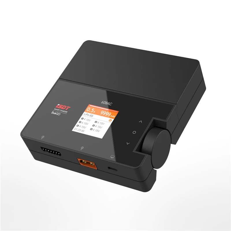 
ISDT 608AC AC 60W DC 200W 8A BattGo умное зарядное устройство разрядник со съемным блоком питания 