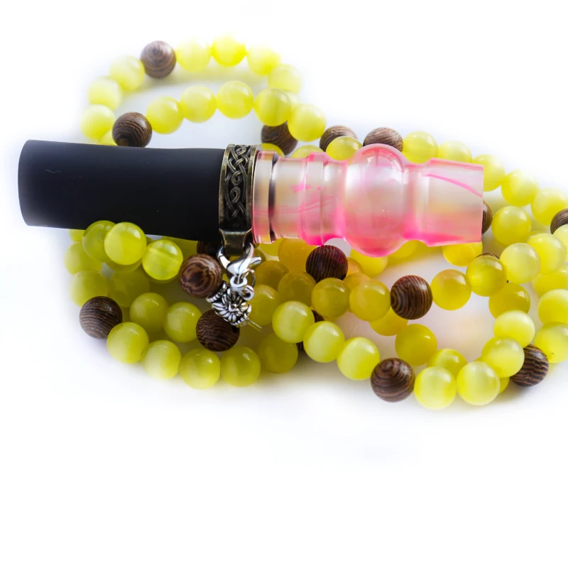 Oem Hookah Mouthpiece Resin Acrylic Hookah Mouth Tip With Lanyard