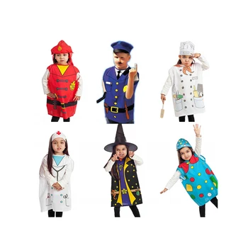 Western 6-8 years funny character lovely Children kids nurse doctor engineer firemen party costume