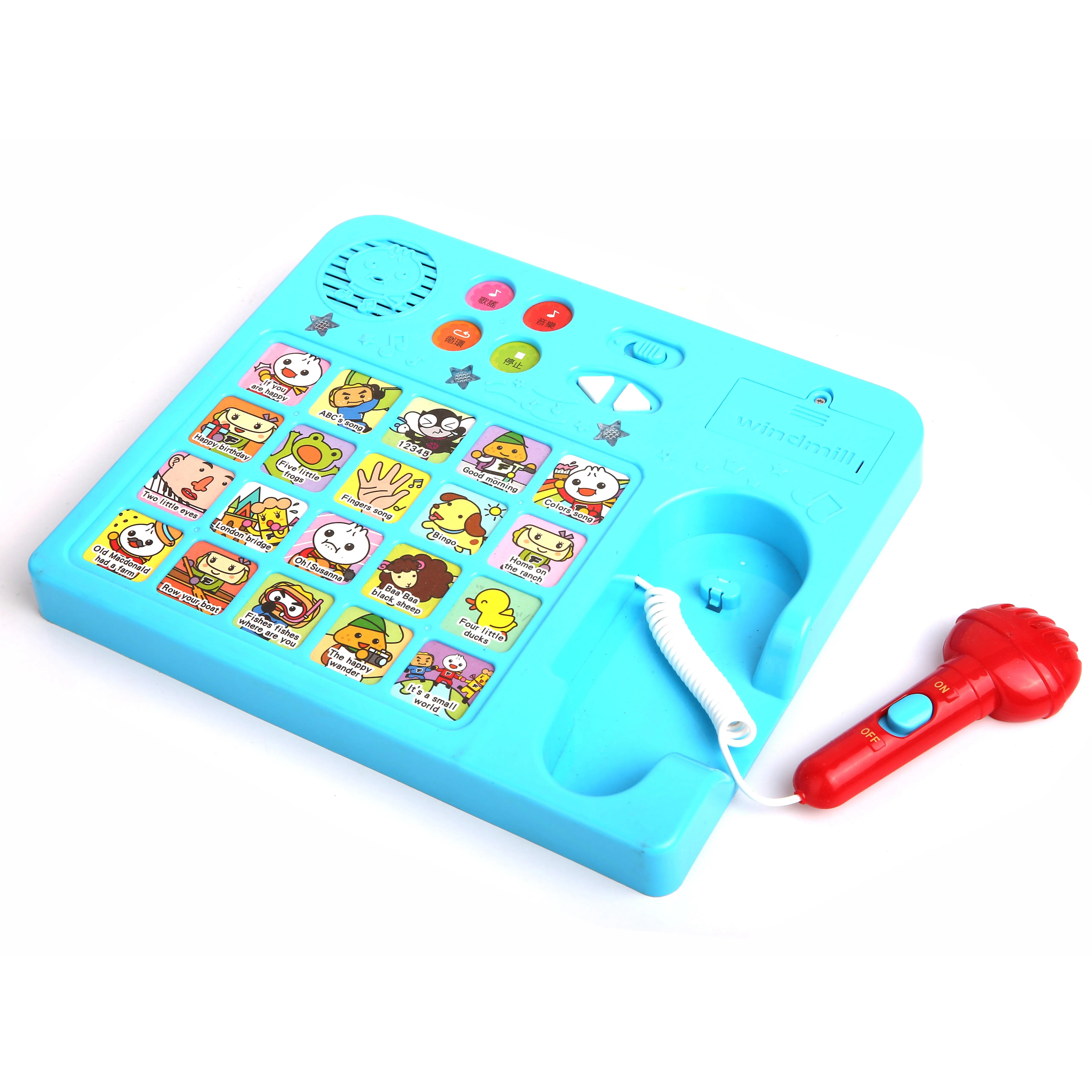 OEM Factory Customized Early Education Tablet Toddler Microphone Educational Toys