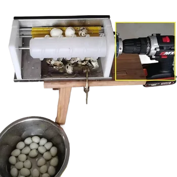 Commercial Automatic Quail Egg Peeler Machine 220v Motor Manual Quail Egg Peeling Tool for Restaurants Manufacturing Plants Free