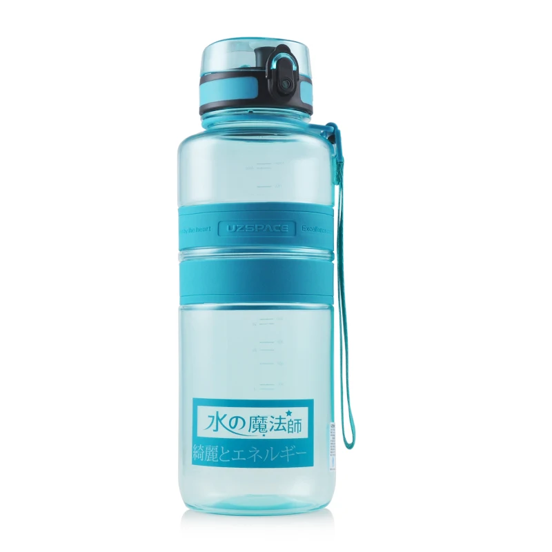 Wholesale 1500ml UZSPACE Tritan Leakproof Plastic Drinking Water Bottle Bpa  Free With Straw Manufacturer and Supplier