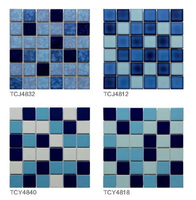 Kajaria Swimming Pool Tile Blue Color Mosaic