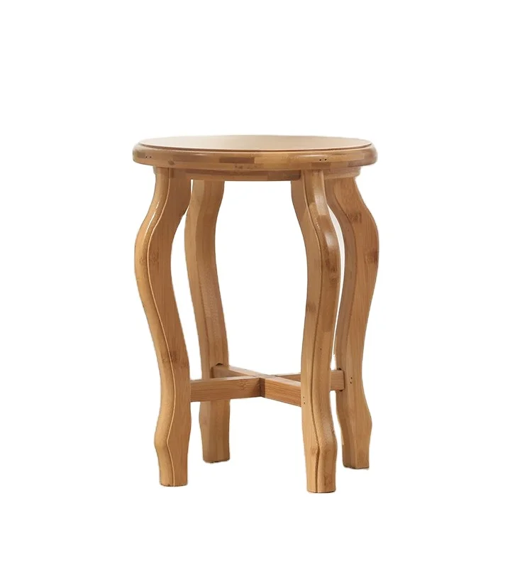 Экологически чистая мебель для гостиной в античном стиле, деревянный круглый стул