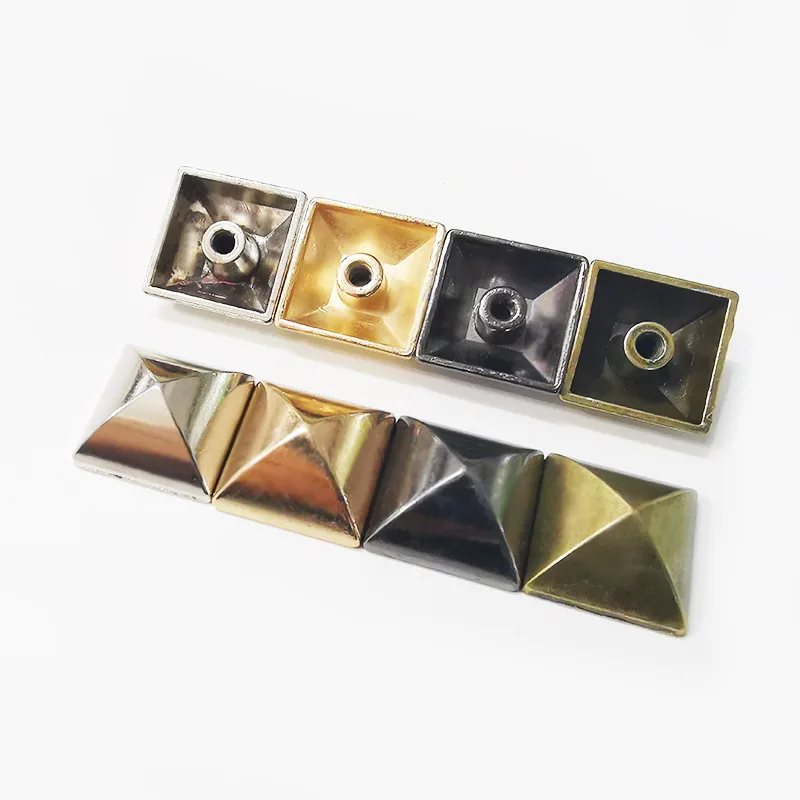 Pyramid Rivet Snap Factory Wholesale Pyramid Cap Rivets Stud Square Rivet for Leather Bag ...