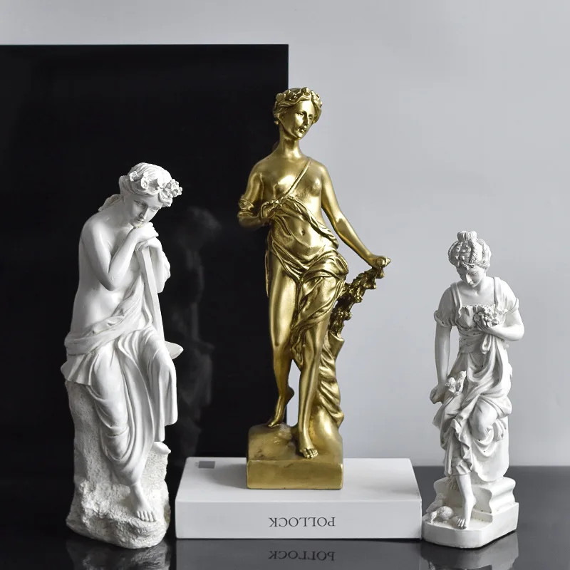 Nordic Mythological Figure Three Goddess Artwork Sculpture Home Furnishing Sample Room Decoration