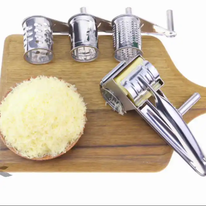 Factory Wholesale Stainless Steel Cheese Hand Crank Rotary Cheese