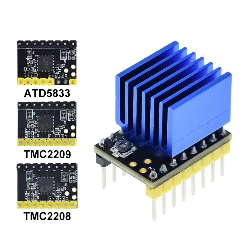 Lot De 2 Pilotes Moteur Pas à Pas TMC2209 - 2,5A UART - Pour Imprimante 3D Ou CNC
