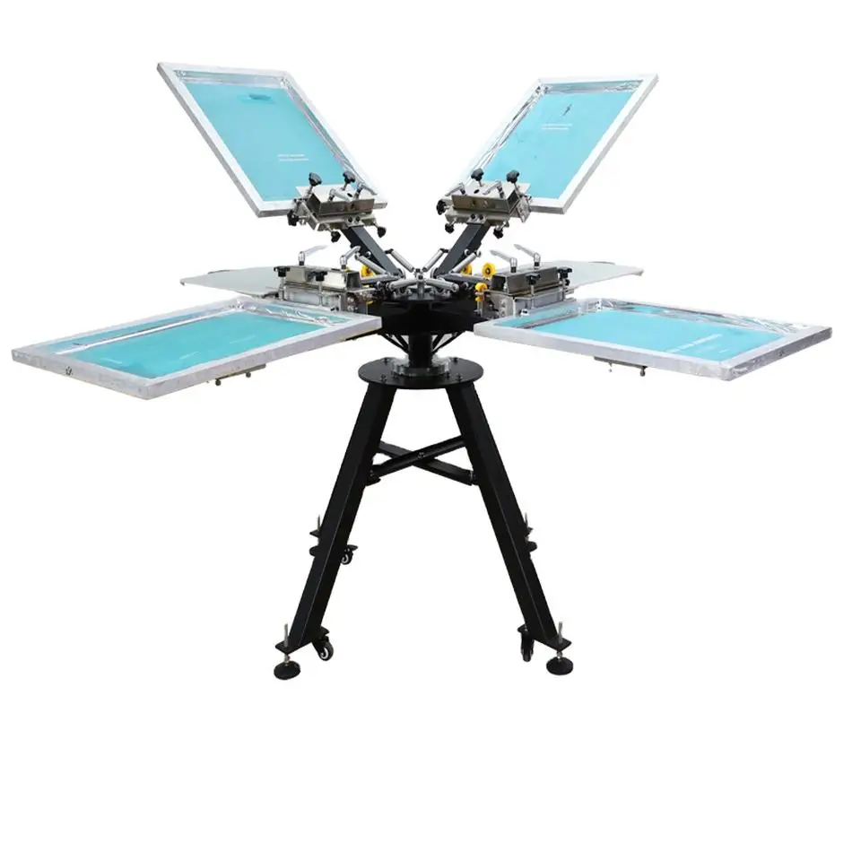 5 color screen printing machine