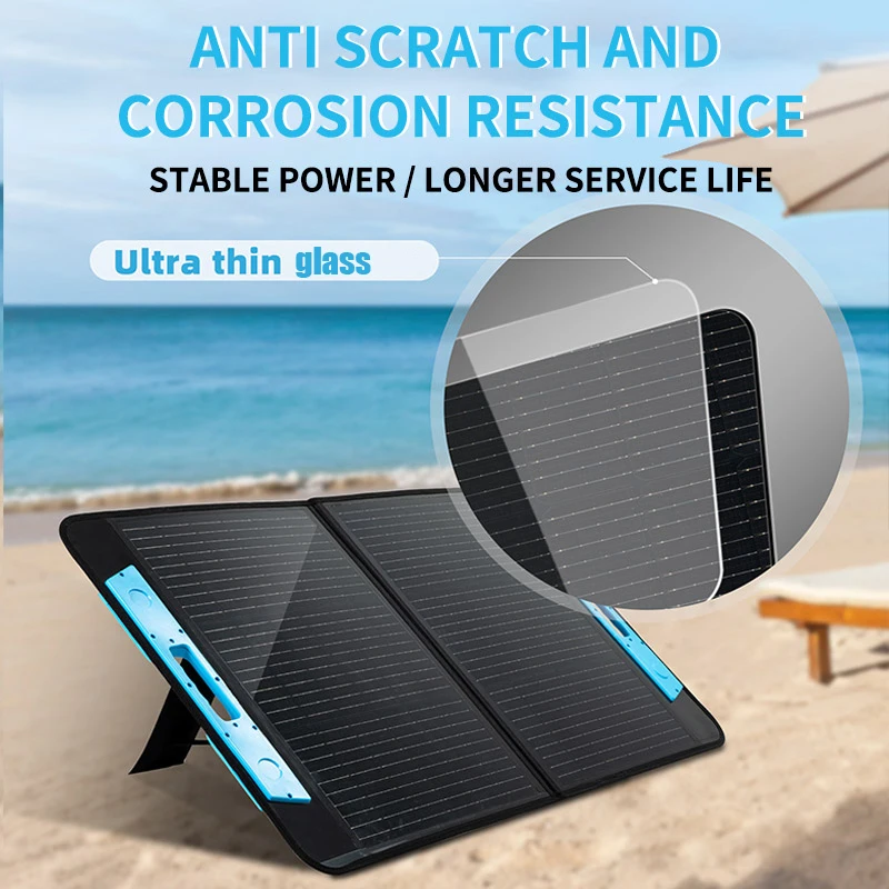 Intenergy All New Foldable Solar Panel Charger 100W Folding Solar Module  for Portable Solar System