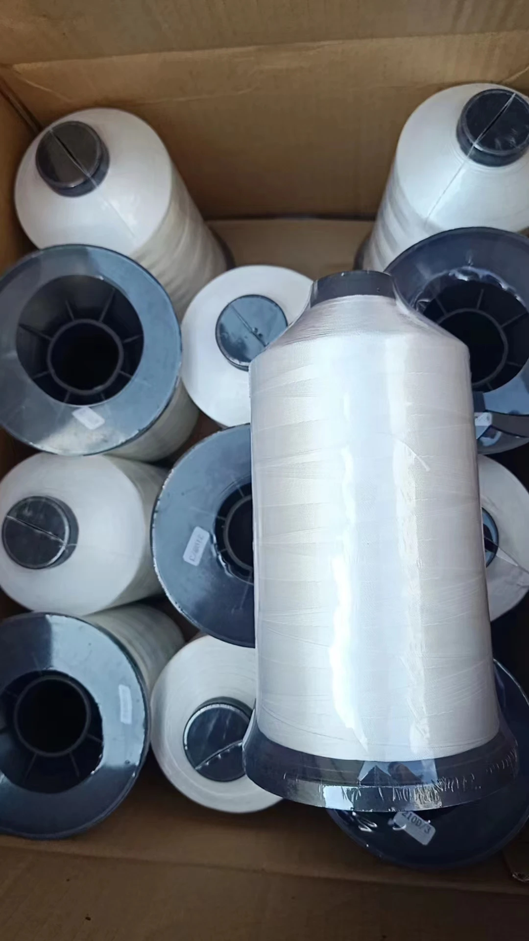 3 quilting thread guangzhou polyester sewing thread 1kg cone for mattress-7