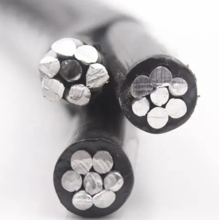Aluminum core overhead cable10/16/25/30/50mm2 outdoor twisted cable ABC overhead bundled cable wire