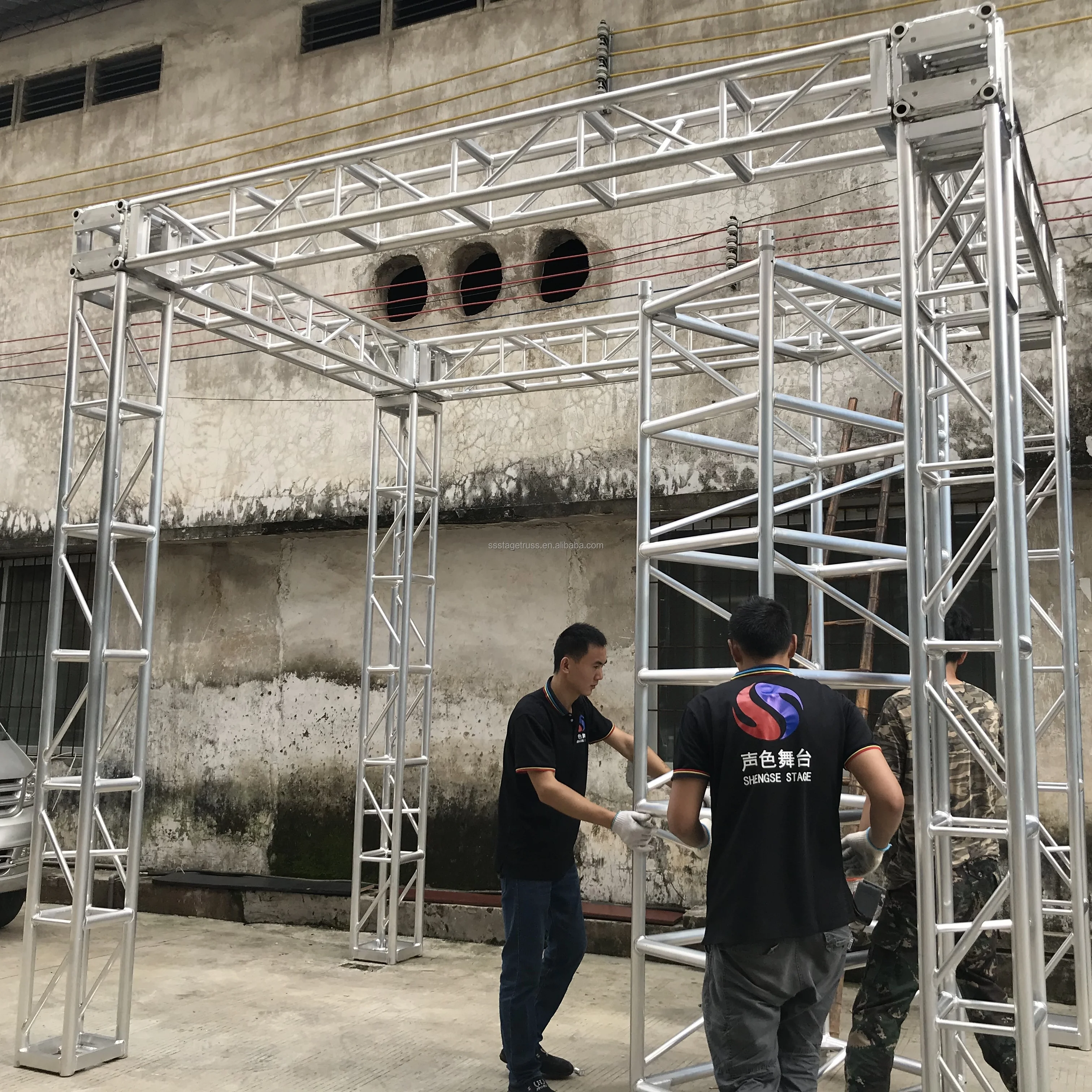 Aluminum Thomas Truss Screw Truss for Small Event Lighting Display Wedding Party Decorative Stand 300/400mm Mini Truss